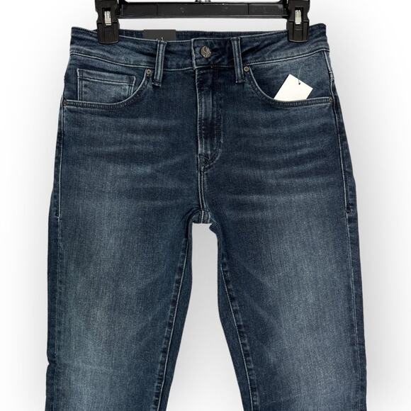 NWT MAVI TESS High Rise Skinny Jeans FRAYED HEM SIZE 27 Dark Blue Wash Denim - Picture 6 of 11